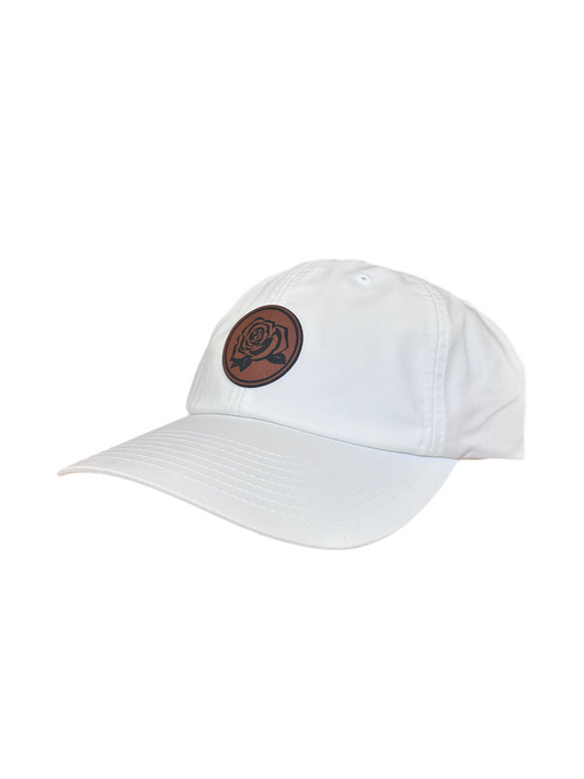 whiskey rose dad hat (white)