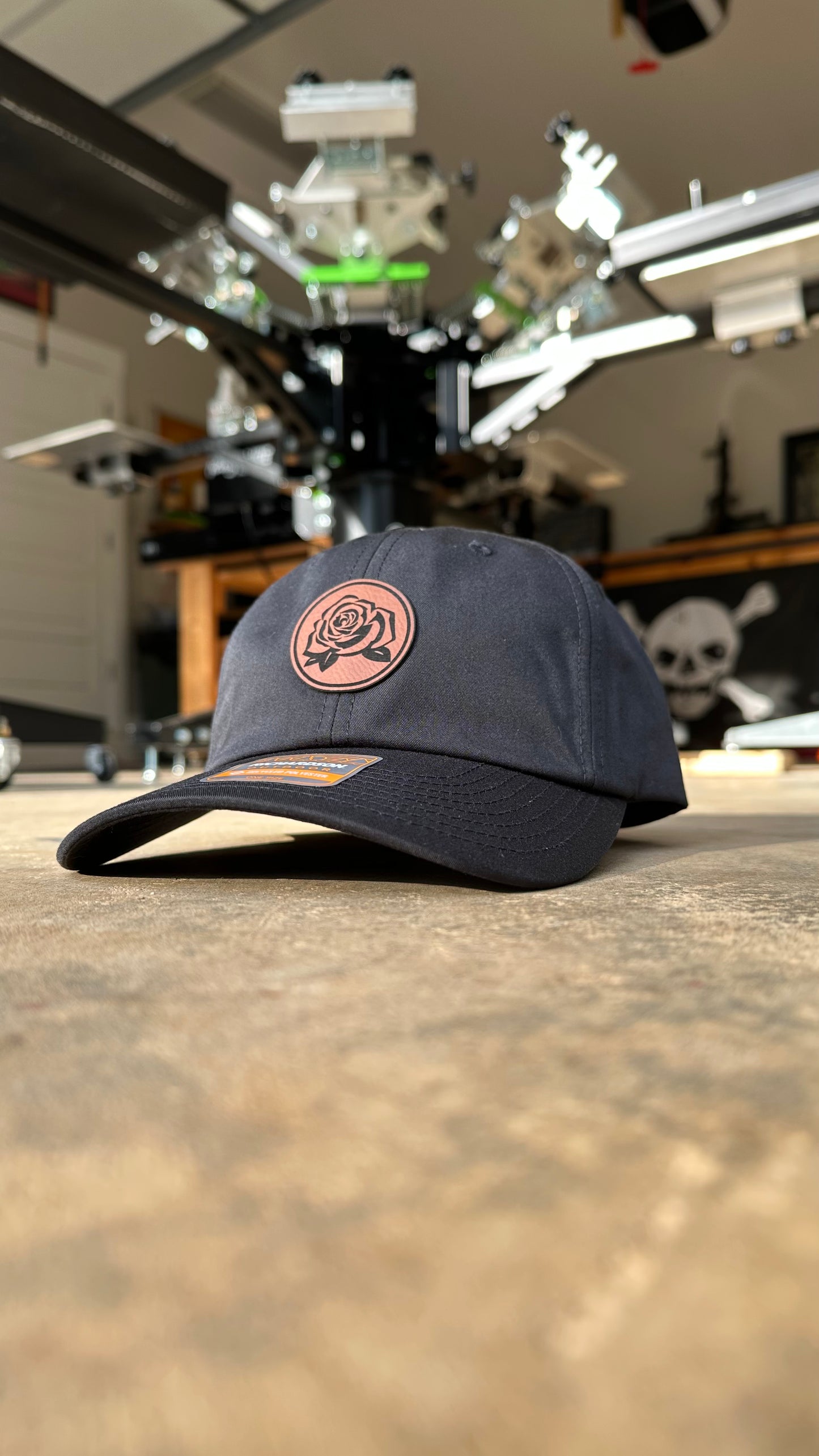 whiskey rose dad hat