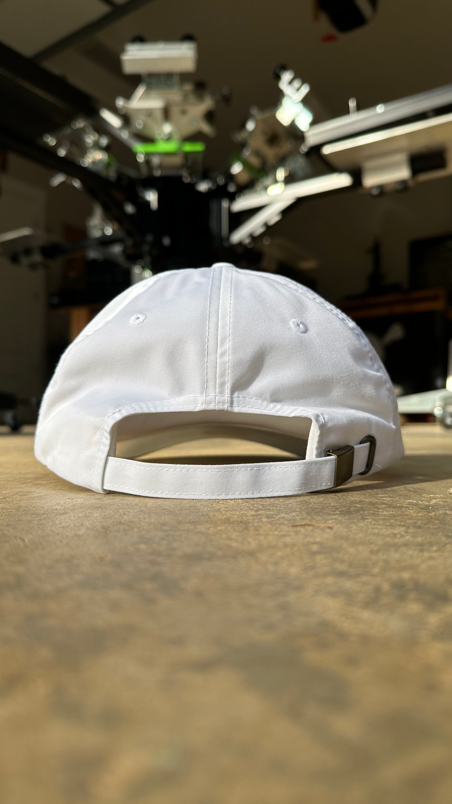 whiskey rose dad hat (white)